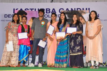 Manasuku Nachindi Movie Team At Kasturba Gandhi College